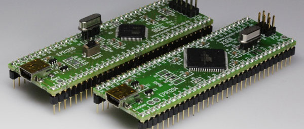 DIL-Mikrocontroller-Modul mit ATxmega und USB