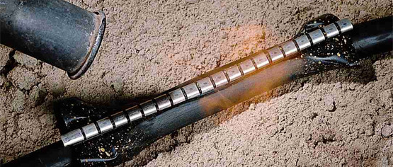 Manchons de réparation fendus thermorétractables