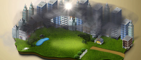 Elektrostatischer Smog-Staubsauger