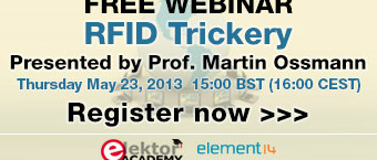 Jetzt anmelden: GRATIS-Webinar ''RFID Trickery'' am 23.05.2013