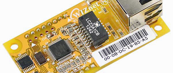 Ethernet-Controller-Modul WIZ55io geht ab