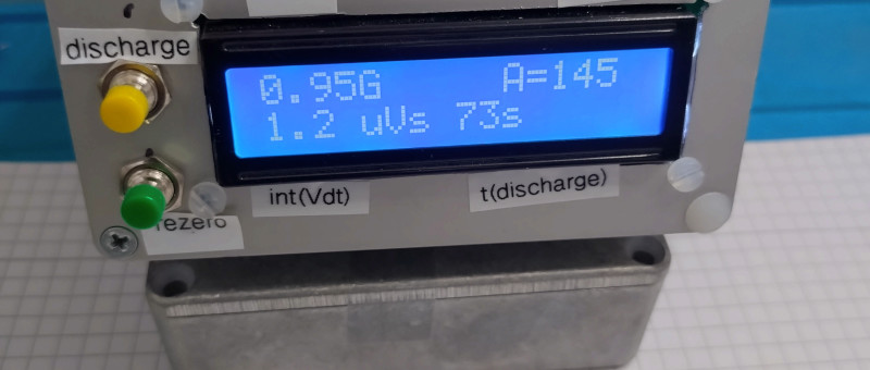 B-Feld-Integrationsmagnetometer mit selbstgebauten Sensoren