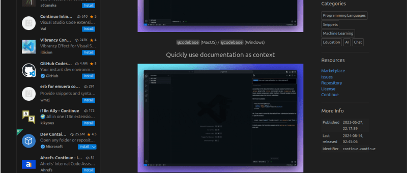 Ein mächtiger KI-Code-Assistent - Code-Entwicklung mit Continue und Visual Studio Code