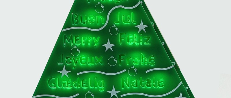 Wortreicher Weihnachtsbaum