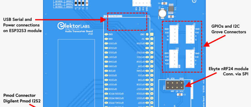 ESP32-Audio-Transceiver-Board (Teil 1) 
