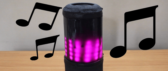 Mobiler Bluetooth-Lautsprecher mit Lichteffekten im Selbstbau