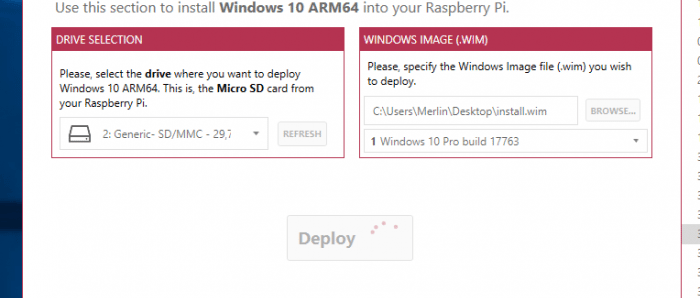 Windows 10 auf dem Raspberry Pi 3B+