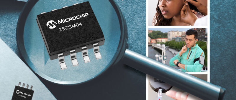 Microchip stellt EEPROM mit höchster Dichte vor: erstes serielles 4-MBit-EEPROM dieser Art