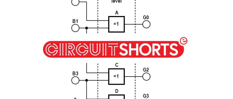 Kurze Schaltung: Binär zu Gray Code