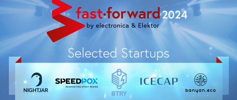 Electronica Fast Forward 2024: Ausgewählte Startups am Stand B4.440