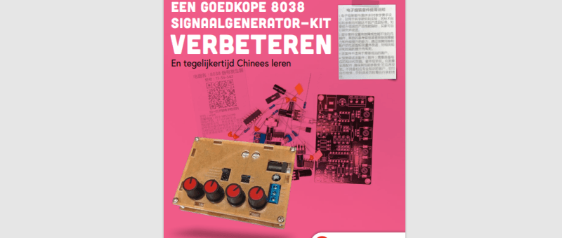 Verbeterde 8038 signaalgenerator-kit: Reverse Project #04 (Gratis Elektor Project)