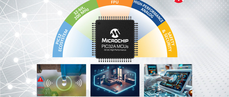 Microchip Technology stellt 32-Bit-MCU-Familie mit hochleistungsfähiger integrierter Analog-Peripherie vor