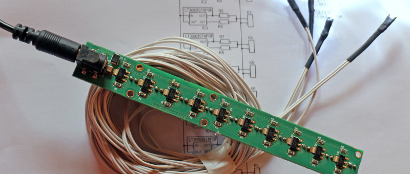 Zehnfache LED-Stromquelle: Strom für bis zu 100 LEDs konstant halten
