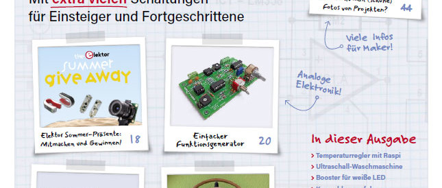 Inhalt Elektor Juli/August 2020