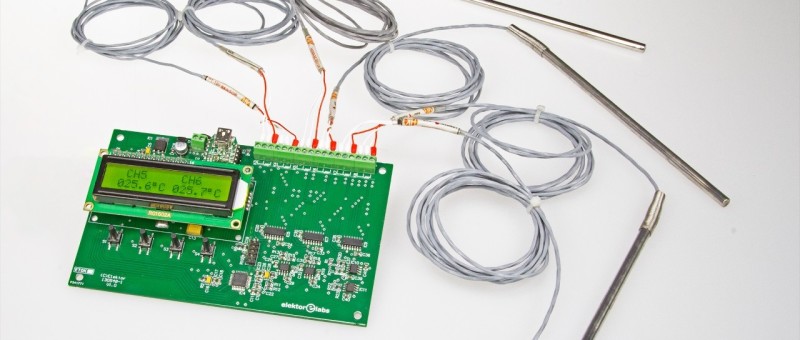 6-Kanal-Temperaturmonitor/logger – Messungen von -240 °C bis +850 °C