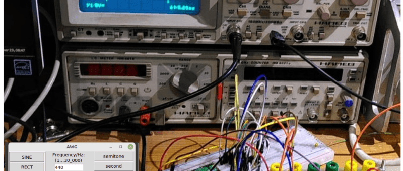 Generator für beliebige Wellenformen mit Raspberry Pi Pico