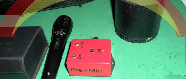 Preamplifier for dynamic microphone / Pré amplificador para microfone dinâmico