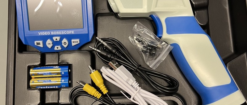Video borescope-camera with TFT-Display & 4 GB SD-Card
