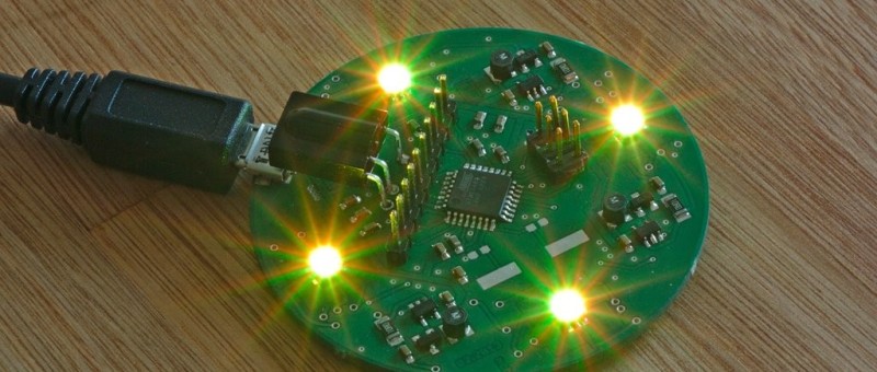 Mini IR Controlled RGB LED Lamp With 5 V Input [130268-I]