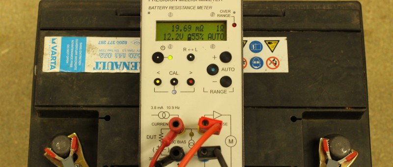 Milliohmmeter measures internal resistance of batteries, too