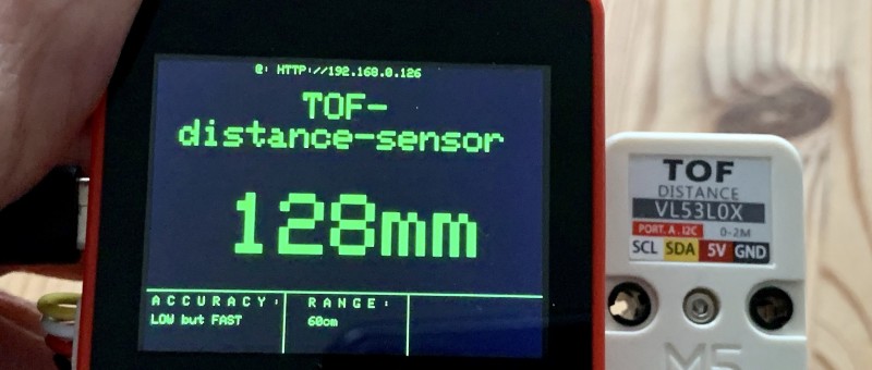 Rangefinder with M5Stack + TOF-Sensor and ANNEX32