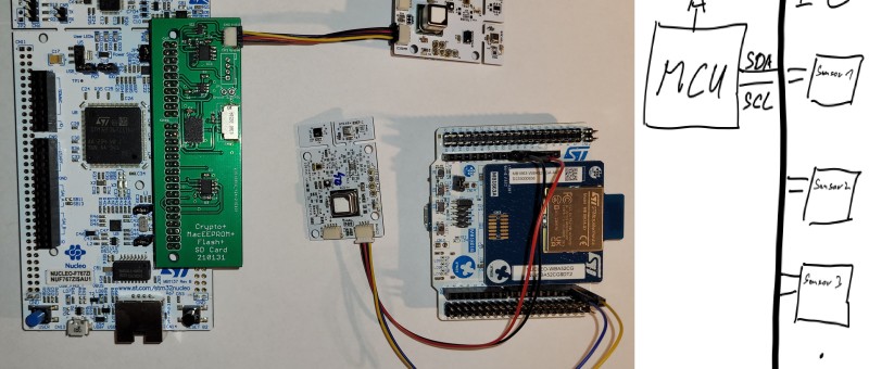 Universal room sensor for various MCUs with communication interfaces