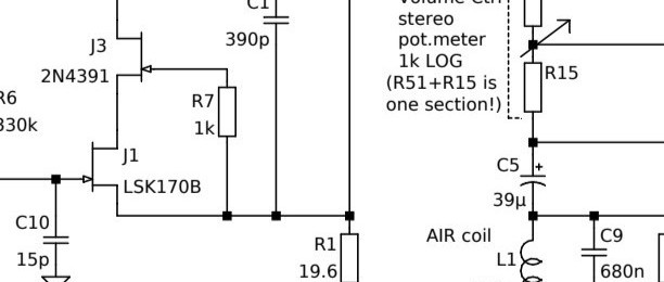 Audio 10x Pre-Amplifier 320mVeff. Loudness Control: theory and circuit