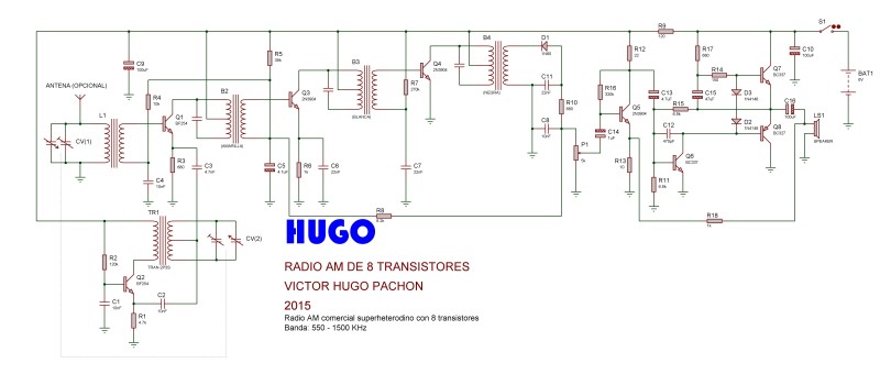 8 TRANSISTORS AM RADIO