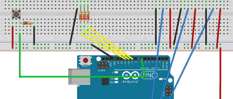 RGB color mixer using Arduino