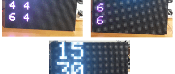 ESP32 Tennis score Board with 2 64x32 Led Matrix P4 boards