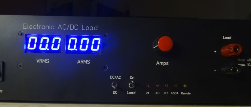 Electronic load for DC and AC