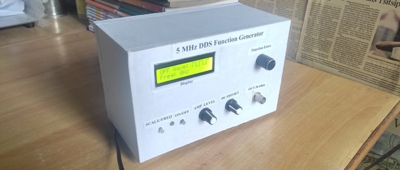 DIY DDS Function Generator  For Electronics Lab.