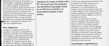 un voltmètre de crête BF