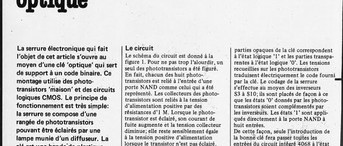 serrure a combinaison optique