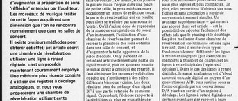 chambre de réverbération digitale