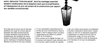 antennes réceptrices de télécommunications par satellite 
