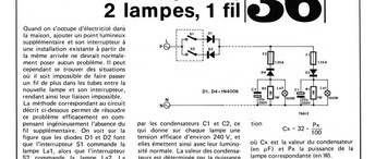 2 interrupteurs, 2 lampes, 1 fil
