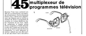 multiplexeur de programmes télévision
