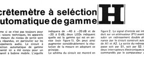 crêtemètre à seléction automatique de gamme