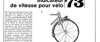 indicateur de vitesse pour vélo