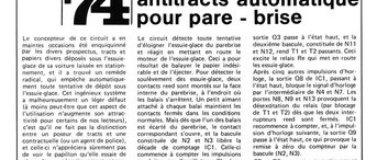 antitracts automatique pour pare - brise