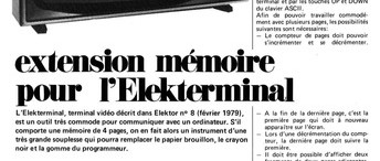 "extension mémoire
pour l`Elekterminal"