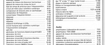 Table des matières 1979