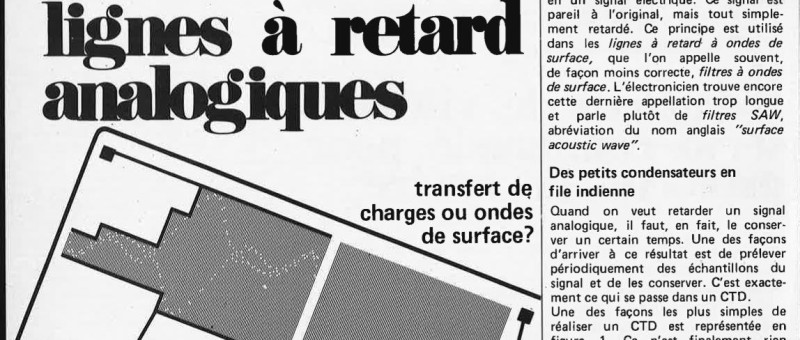 Lignes à retard analogiques