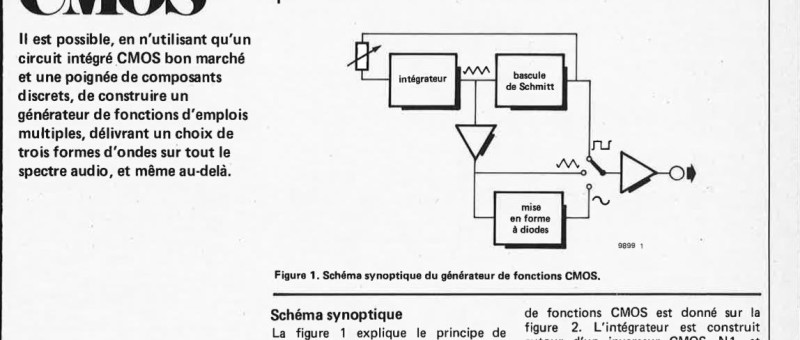 Générateur de fonctions CMOS