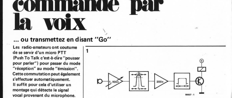 interrupteur commandé par la voix