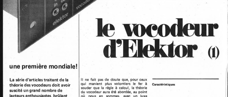 le Vocodeur d`Elektor 1