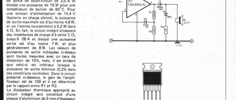Amplificateur d`autoradio ,4 W