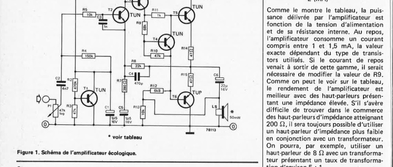 Amplificateur écologique
