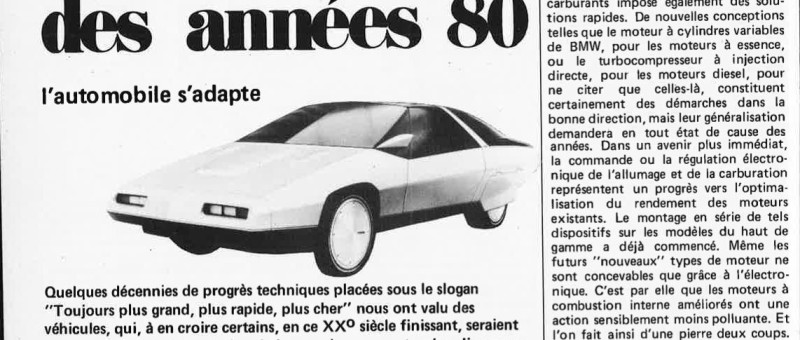 L`électronique dans la voiture des années 80